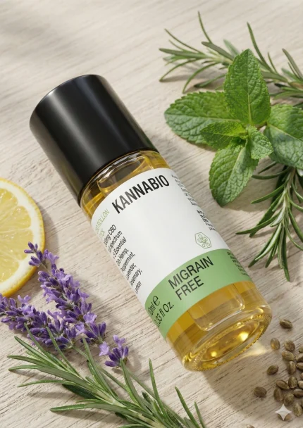 CBD roll-on, KANNABIO, καλλυντικά κάνναβης, φυσική ανακούφιση, πονοκέφαλος, ημικρανία, stress relief, Bud Monk