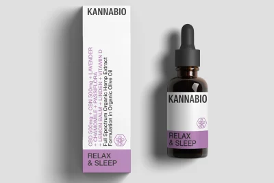 Έλαιο κάνναβης RELAX and SLEEP CBD 5% και CBN 5% 10ml KANNABIO με εκχυλίσματα βοτάνων για την αϋπνία - The Bud Monk