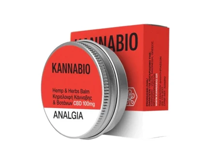 ANALGIA Φυσική Κηραλοιφή με CBD 100mg 30ml KANNABIO για μυοσκελετικούς πόνους και πιασίματα - The BudMonk